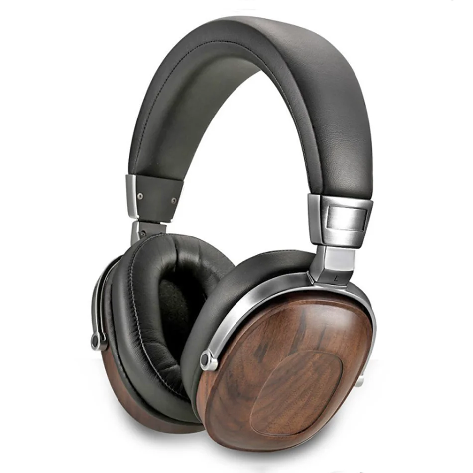 B8 Walnut Wood Wearing HIFI Fever Headphones 50mm Beryllium Dynamic High Fidelity Headphones Stereo Noise Cancelling Headphones