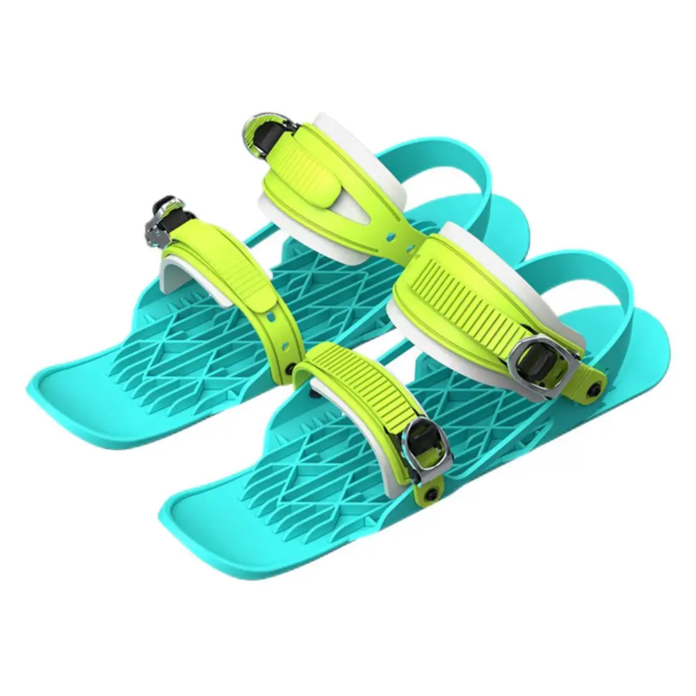 

Mini Ski Shoes - Mini Ski Skates - Skiing Accessories Short Skiboard Adjustable Straps Portable Skiing Shoes Mini Ski Skates F