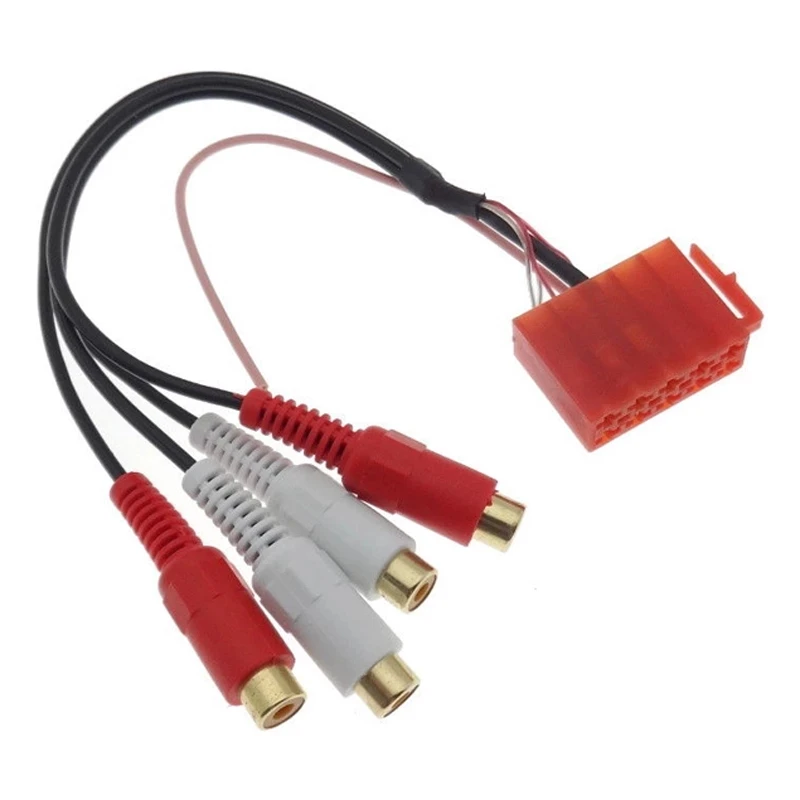 

Bestolink MINI ISO 10Pin Line Out Adapter 4RCA Stecker for VW VDO Radio