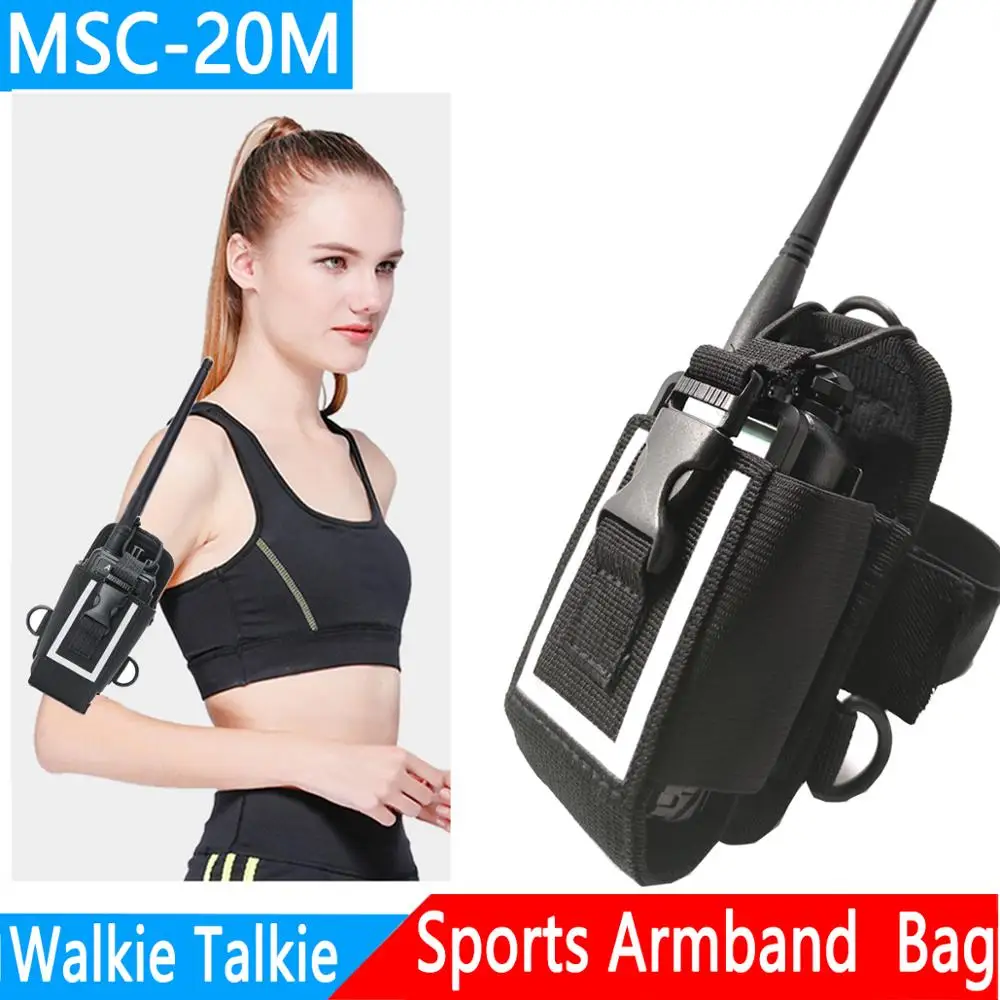 MSC-20M Walkie Talkie Fluorescence Big Nylon Case Cover Holder for Yaesu Baofeng UV-5R bf888s  UV-9R Plus TYT Woxun  Radio