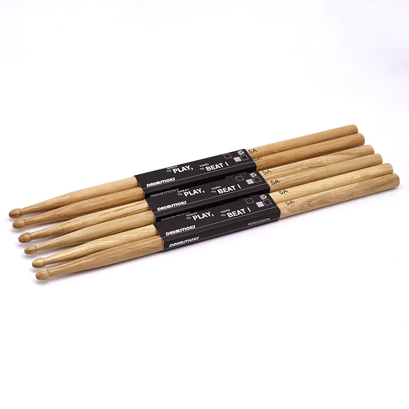 1 PAIR 5A OAK Drum Stick Drum Sticks