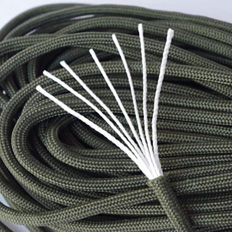 10M Paracord 550 Parachute Cord Lanyard Mil Spec Type III 7 Strand Camping Survival Equipment Tents Rope Outdoor Bracelet Kit