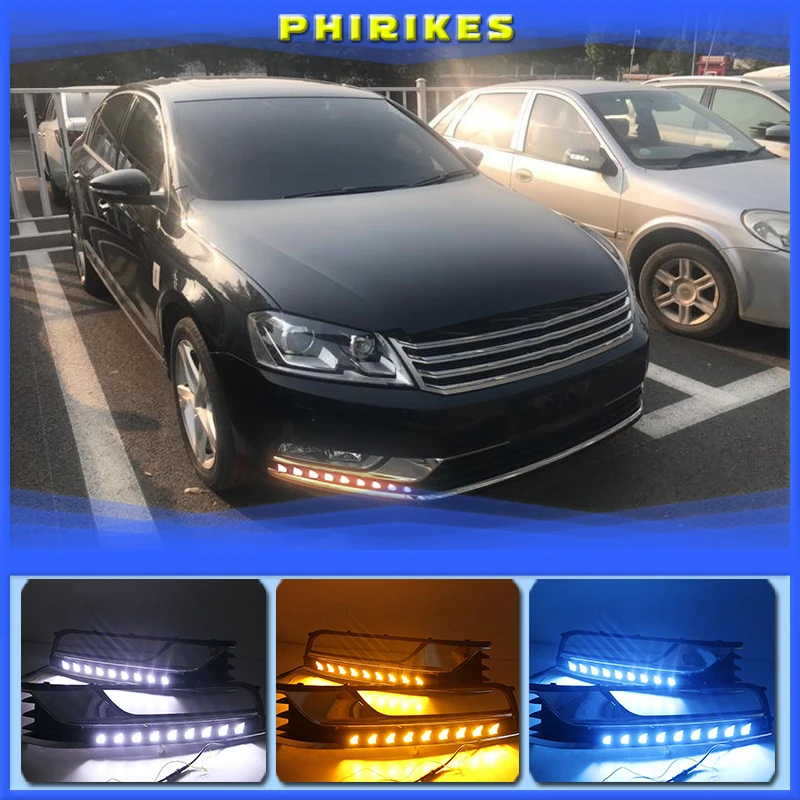 

Дневные ходовые огни для Volkswagen VW Passat B7 2012 2013 2014 2015, 2 шт.