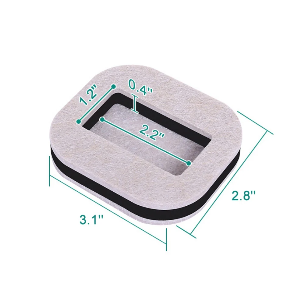 Coussinets en feutre pour roulette de meubles astronomiques, protecteurs de sol standardisés, bouchon de roues de lit, tampon anti-vibration, anti-Android, polymères anti-aldes, 5 pièces/lot