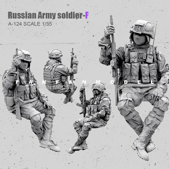 

1/35(50 мм) Наборы фигурок из смолы Русский Современный солдат спецназа самосборка