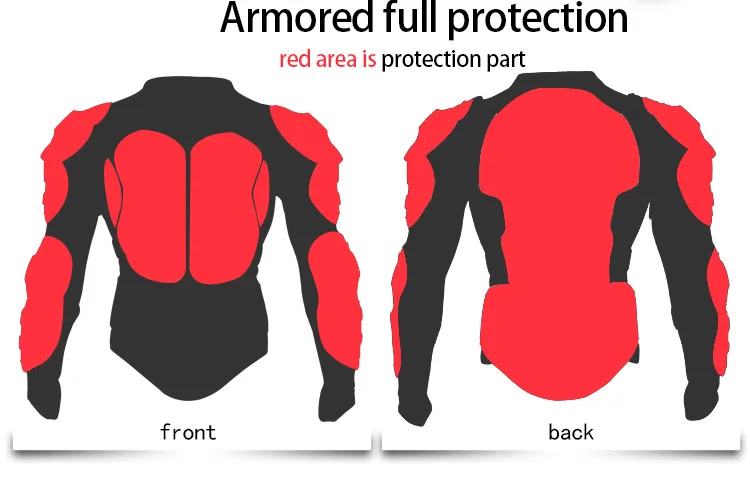 Motorcycle Jacket Full Body Armor Motorcross Racing Pit Bike Chest Gear Protective Shoulder Hand Joint Protection For Snowboard