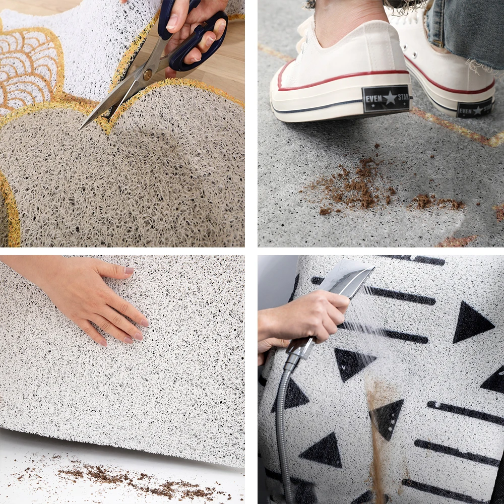 Outer Space Star Area Rug Rubber Dust-proof Foot Mat Doormat Bathroom Rug Shoes Scraper for Front Door Entrance Outside Carpet