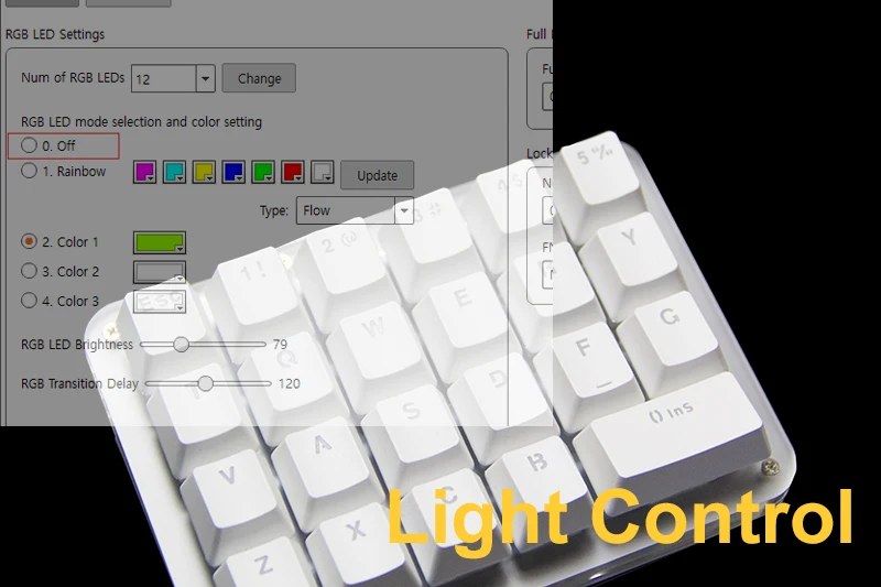 新しい23キーメカニカルキーパッドタイプc usb、ワンライトシングルバックライト制御ソフトウェアマクロキーボードセルフセッティング