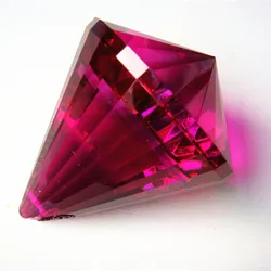 Hot Selling Fuchsia Dia40x52mm k9 Crystal Diamond Shape Chandelier Prisms/ Glass Beads Curtain Accessoies Lamp Part Home Decor