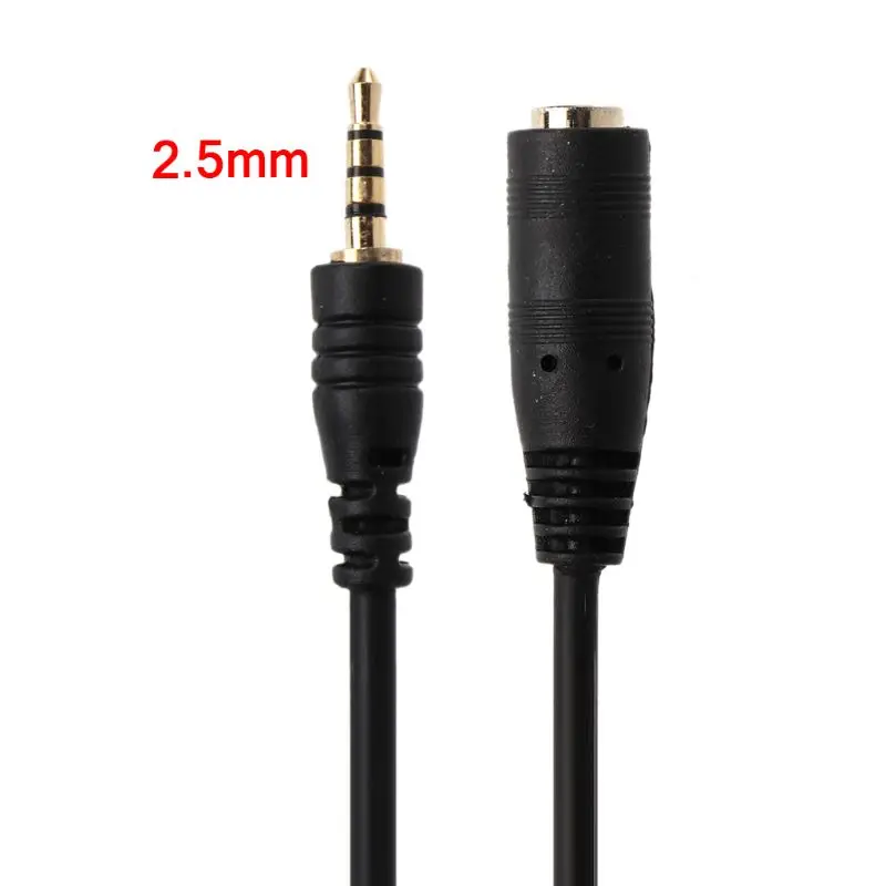 150cm 2.5mm Male to Female Jack Extension Audio AUX Cable Cord for Smartphone 2.5mm earphone