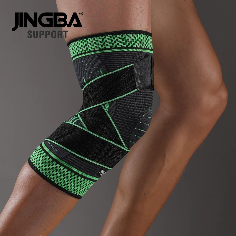 JINGBA SUPPORT 2020 New Outdoor Sports knee protector Volleyball Basketball knee pads knee brace support protector Safety Bandag