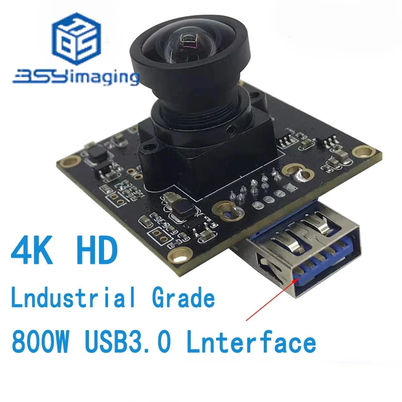 1PCS/LOT 4K HD 60 Frames Industrial-grade 8 Million Pixel Camera Module Wide-angle Micro-distortion Customized By IMX317