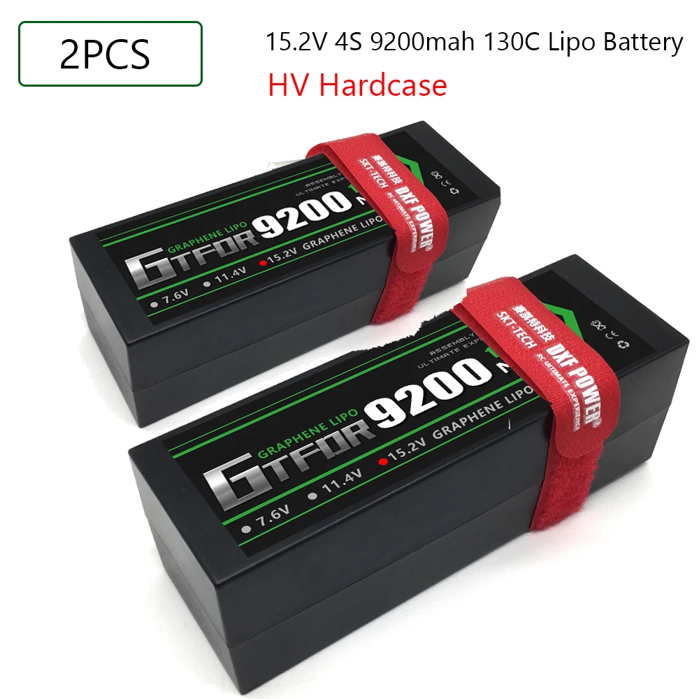 

DXF Lipo 4S 15.2V 9200mAh 130C Battery RC Lipo Battery with Dean/T XT60 XT90 Plug for RC Car Model Boat Truck 1/8 RC Car