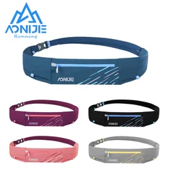 Aonijie W8105 Lightweight Comfortable Running Waist Bag Belt Hydration Fanny Pack Sports Pockets For Jogging Fitness Gym Hiking