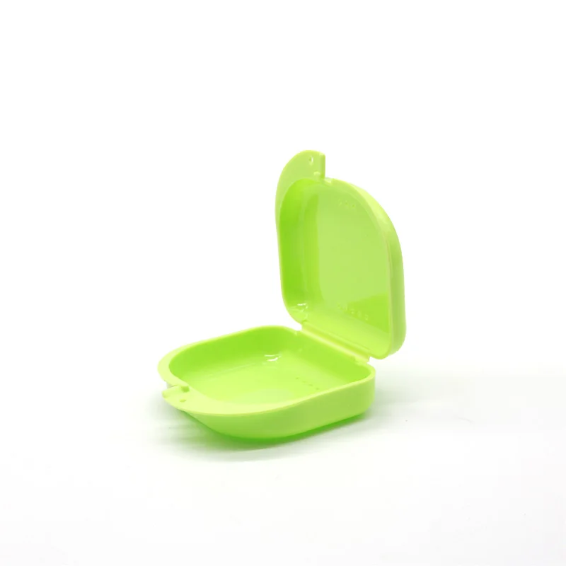 50 Stuks Tandheelkundige Orthodontische Retainer Box Prothese Opslag Container Mond Guard Case Met Vent Gaten En Scharnierende Deksel