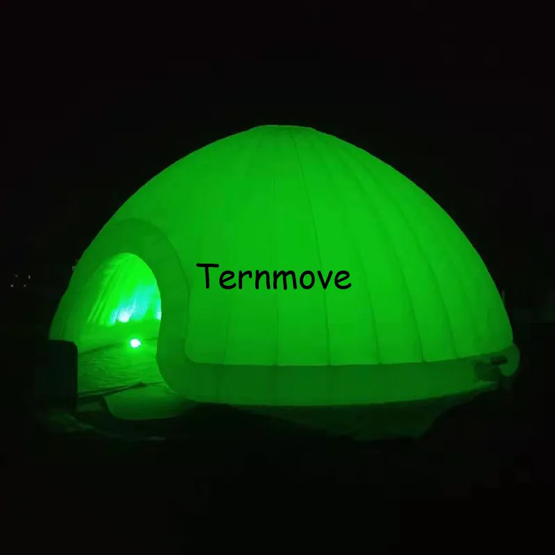 Gigante di illuminazione a LED tenda a cupola gonfiabile per la decorazione del partito gonfiabile tendone tenda giocattolo per la cerimonia nuziale/eventi/uso commerciale