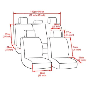 Protective car seat cover, 4 colors, decorative interior, Peugeot 206, 207, 2008, 407, 307, 308, Megane 2, Volvo XC90 10 Main Sales Bank cover Megane - №2