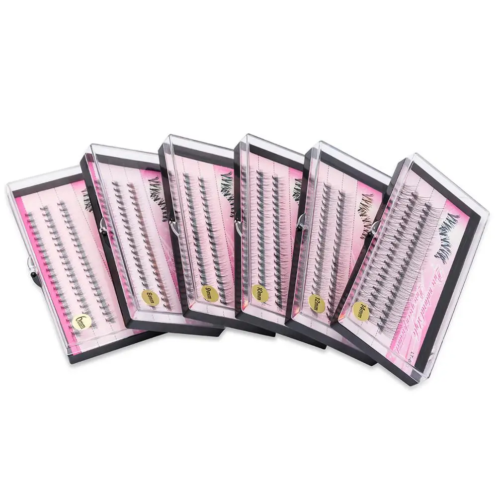 Grafting eyelashes clustered C-roll natural eyelash extension 10D individual eyelashes 6-14mm long-lasting makeup eyelashes