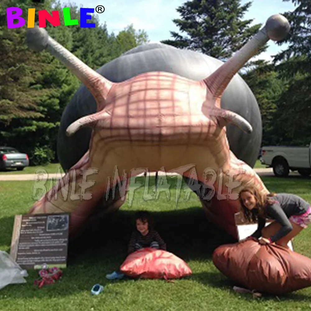 New Design Inflatable Snail Shape tunnel Tent,inflatable animal for event party