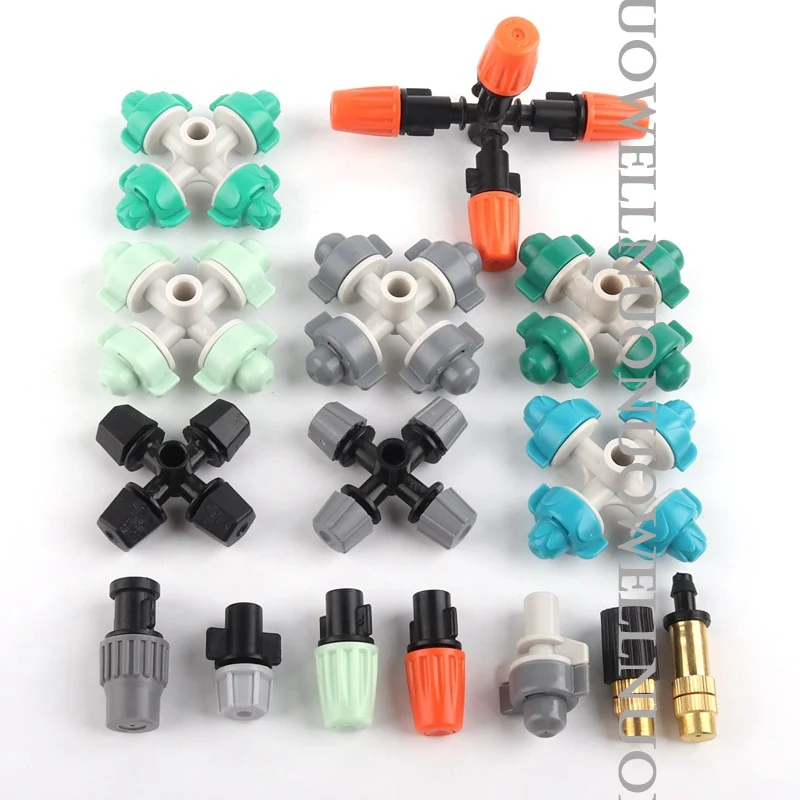 20/10Pcs Beschlagen Düse Staub Entfernung Garten Bewässerung Zerstäubung Düsen Garten Bewässerung Sprinkler Tropf Emitter
