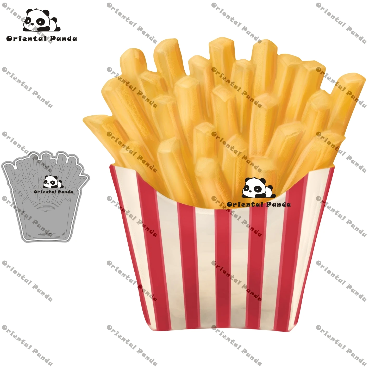 New Dies 2020 In the Garden Lily Metal Fries Dies diy Dies photo album cutting dies Scrapbooking Stencil Die new 2021 die  Food