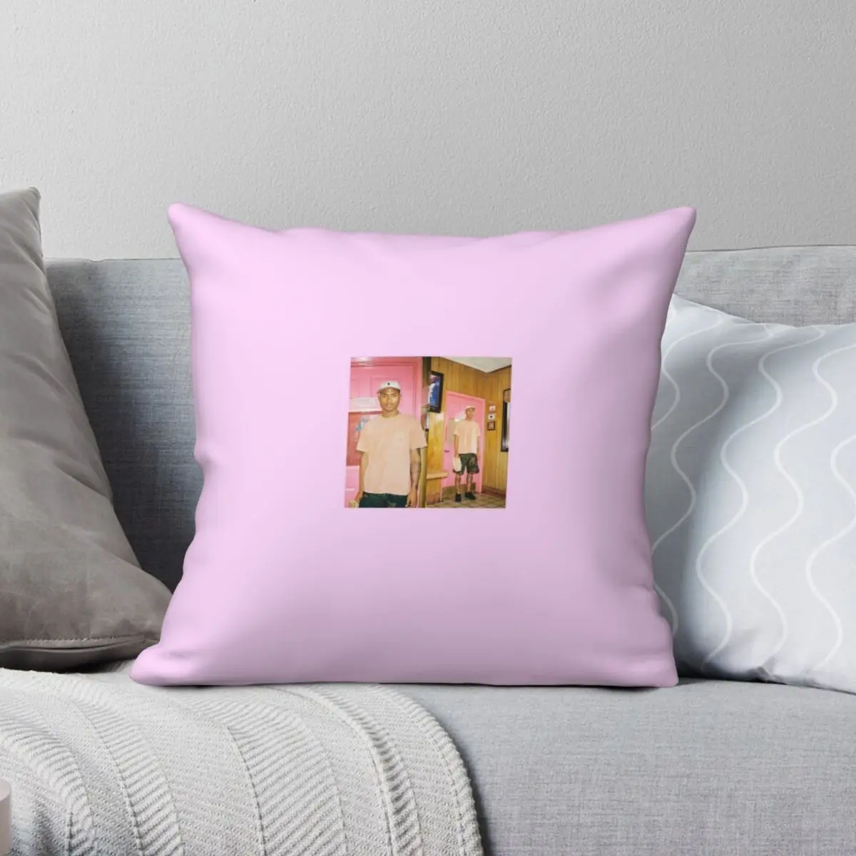 STEVE LACY Square Pillowcase Polyester Linen Velvet Creative Zip Decorative Home Cushion Cover