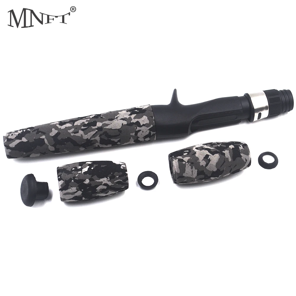 

MNFT 1Set Camouflage EVA Split Grip Bait Cast & Spinning Fishing Rod Handle Kit Rear Grip With Reel Seat for Rod Building