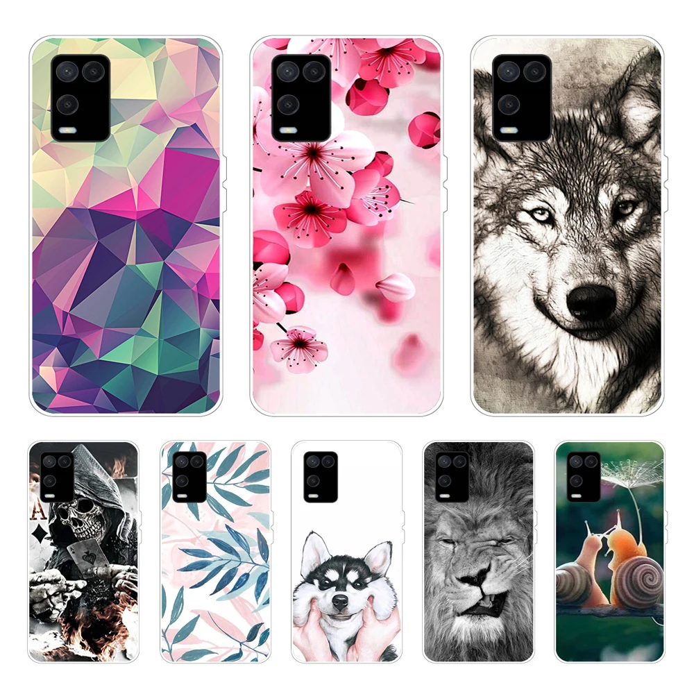 For Oppo A54 Case Phone Cover Soft Silicone TPU Back Cases for Oppo A54 4G Case 6.51'' CPH2239 Coques for OPPOA54 A 54 Global