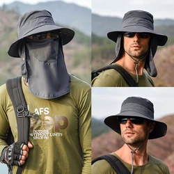 Sombrero de pescador multiusos para hombre, gorra de pescador con visera, protección solar, para escalada al aire libre, pesca y turismo, Verano