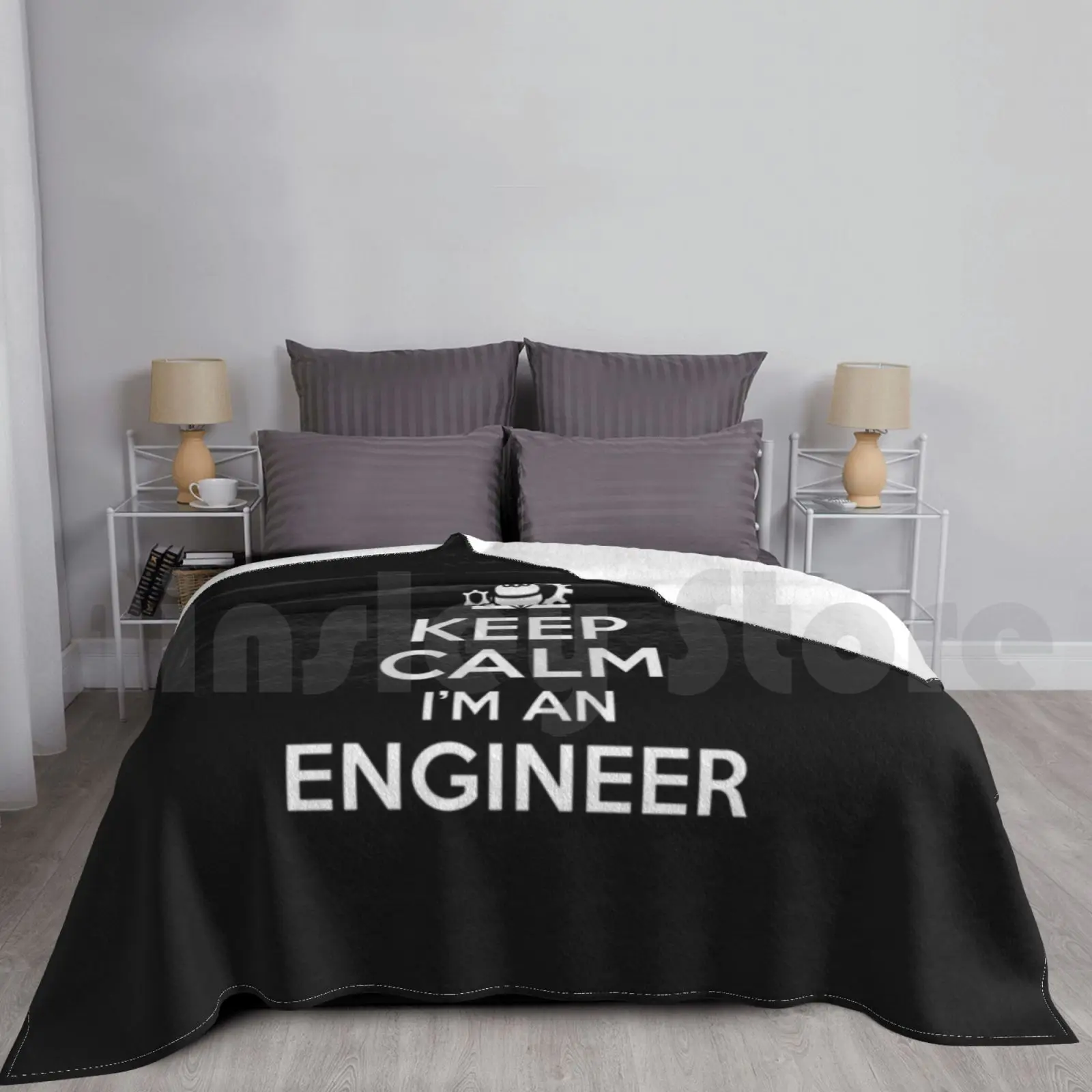 Keep Calm I'm An Engineer Blanket For Sofa Bed Travel Keep Calm Im An Engineer Engineer Engineer Gift Engineer