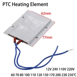 Element grzewczy PTC 12V 24V 110V 220V stała temperatura termistor czujnik ogrzewania powietrza aluminium suszarka do włosów lokówki grzejnik