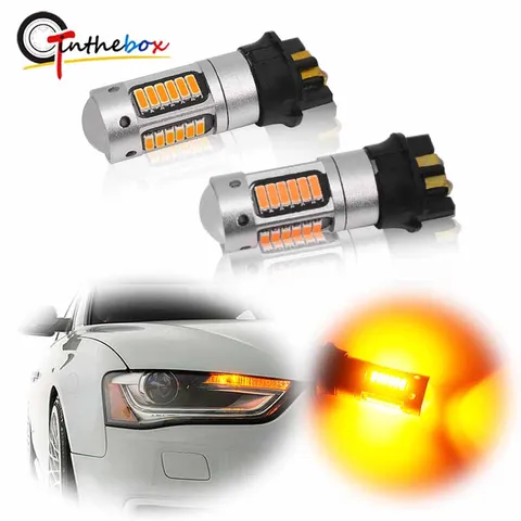 Комплект Из 2 Шт. Светодиодных Дневных Ходовых Огней Canbus PW24W PWY24W 30SMD DRL, Противотуманные Фары Для Audi BMW Volkswagen