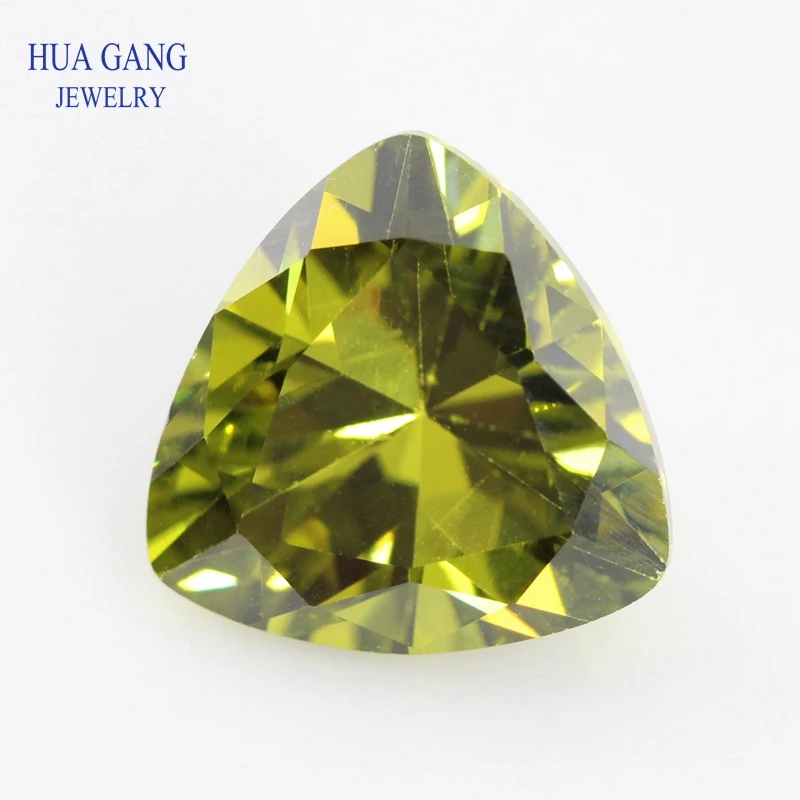 5A Trillion Shape Multicolor color Cubic Zirconia Stone Brilliant Cut Loose CZ Synthetic Gems Beads For Jewelry