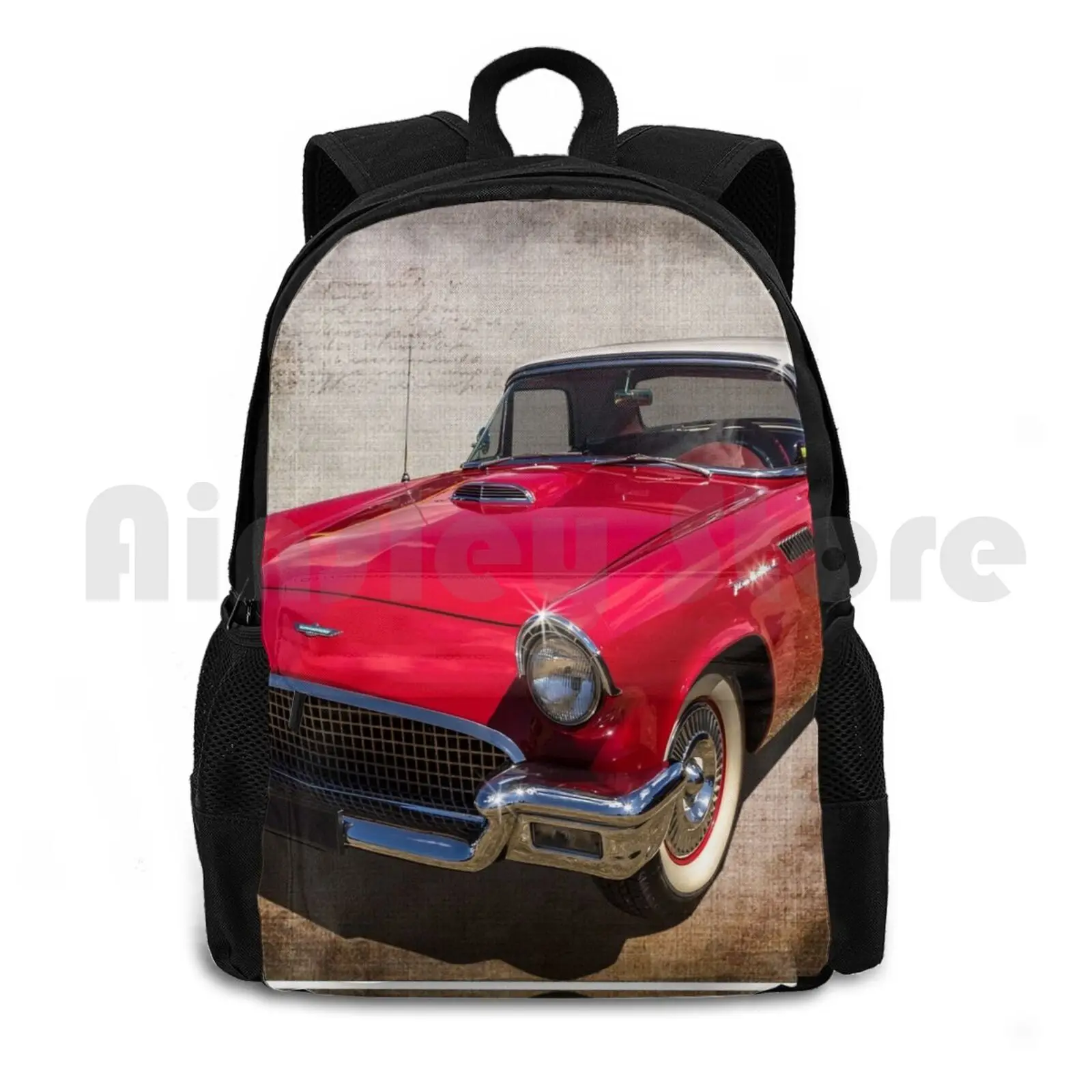 57 Tbird Outdoor Hiking Backpack Riding Climbing Sports Bag Tbird 1957 Tbird 1957 Car Cars Automotive Automobile Transport