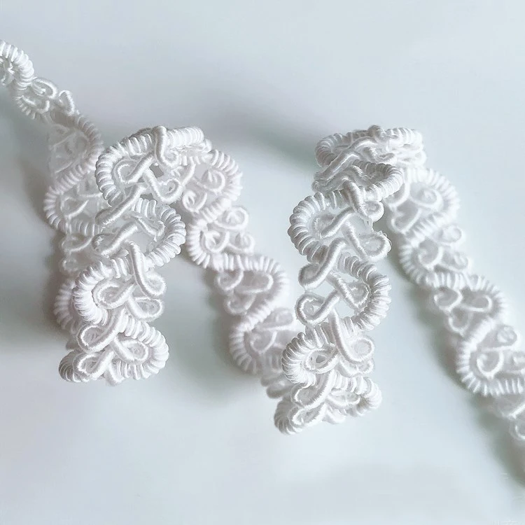 5Yards Black S Shaped Trim Sewing Centipede Braided Lace Ribbon Home Party Decoration DIY Clothes Curve Lace Accessories