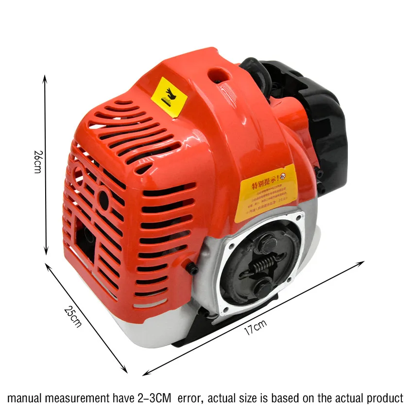 Imagem -06 - Motor a Gasolina 52cc Único Cilindro Refrigerado a ar Cortador de Escova de Tempos Erva Daninha do Gramado Barco Gancho Motor Motor Tb50