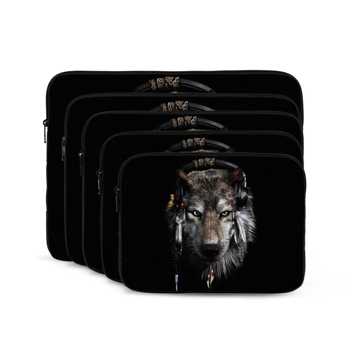 Wolf Computer ipad Laptop Cover Case17 15 13 12 10 Inch Laptop Sleeve Bag Portable Cover Fundas Pouch