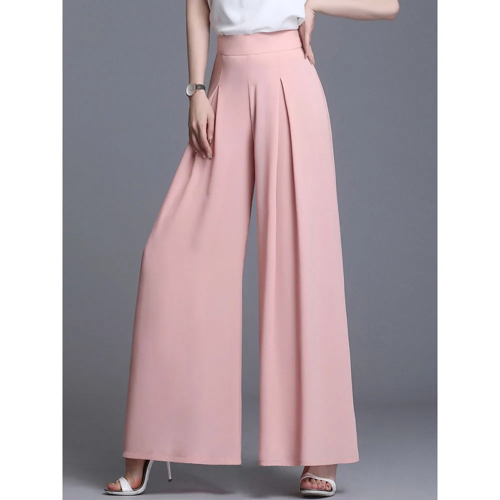 Latin Dance Pants For Women Trousers Wide Legs Pants Summer High Waist Dancing Clothes Woman Chiffon Trousers W2031