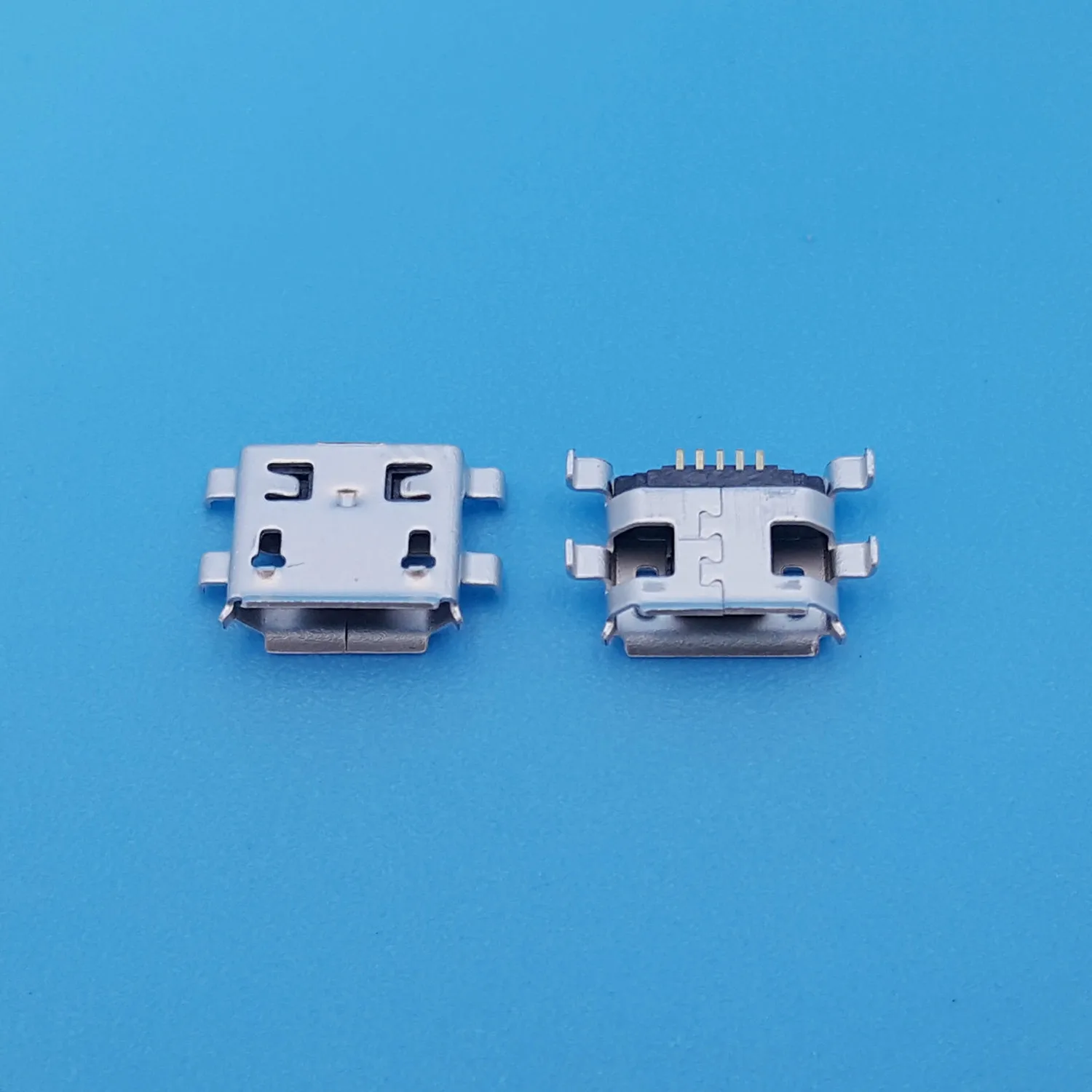 20Pcs Micro USB Type B 0.8 SMT 4 Legs 5Pin Female Socket PCB Solder Jack Connector