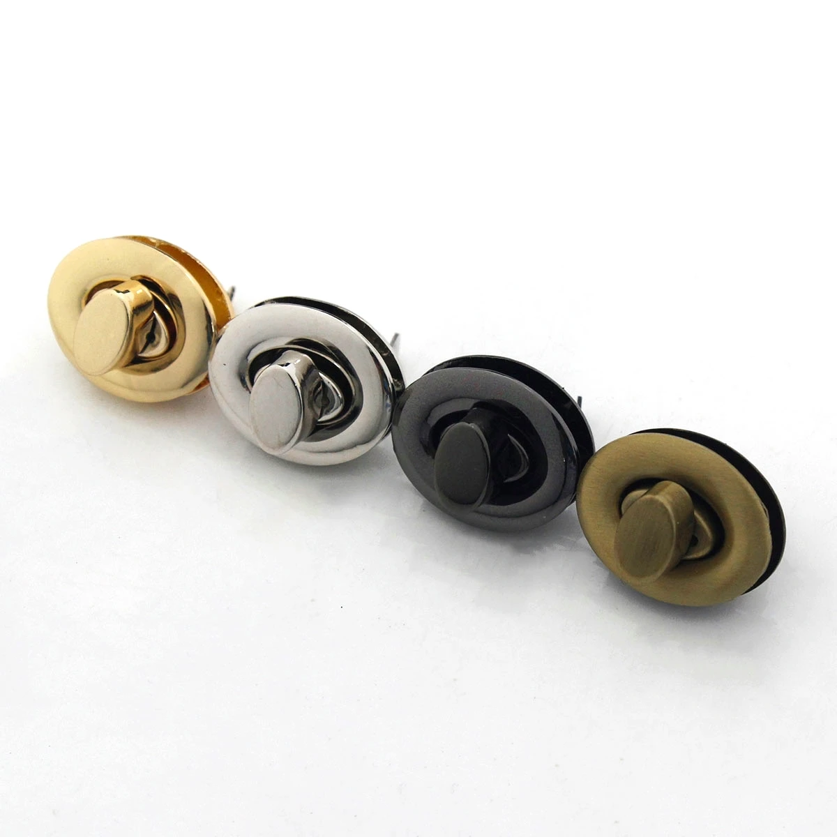 1pcs Metal Turn Lock Oval Fashion Durable Turn Lock For DIY Handbag Bag Purse Luggage Hardware Closure Bag Parts Accessories