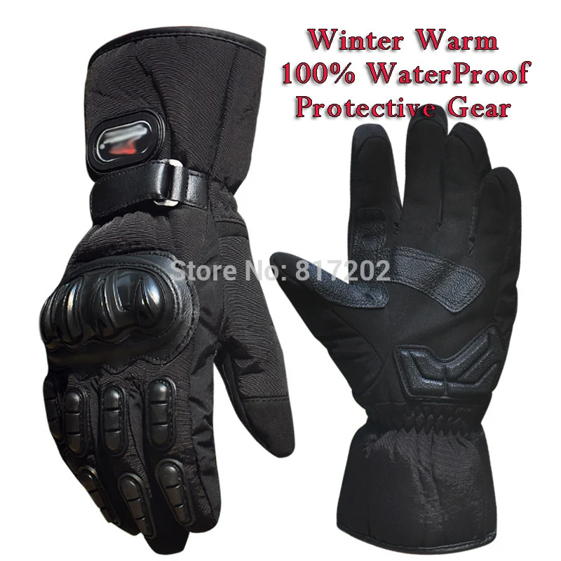 Motorcycle Gloves Winter Warm Waterproof Windproof Protective Gloves 100% Waterproof Guantes Luvas Motorcycle racing gloves