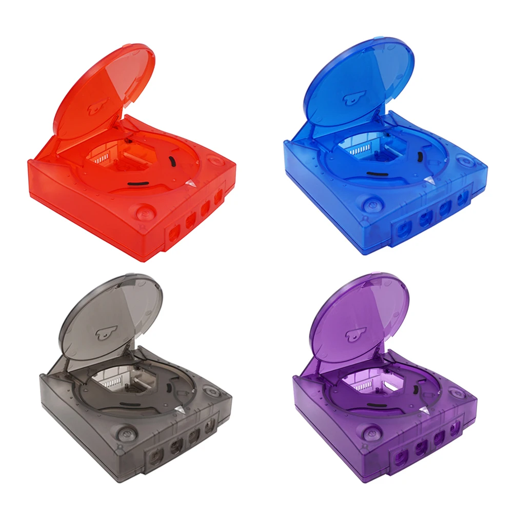 حافظة شفافة بديلة من BitFunx لوحدة تحكم ألعاب الفيديو SEGA Dreamcast Retro صندوق شفاف لـ Dreamcast Shell