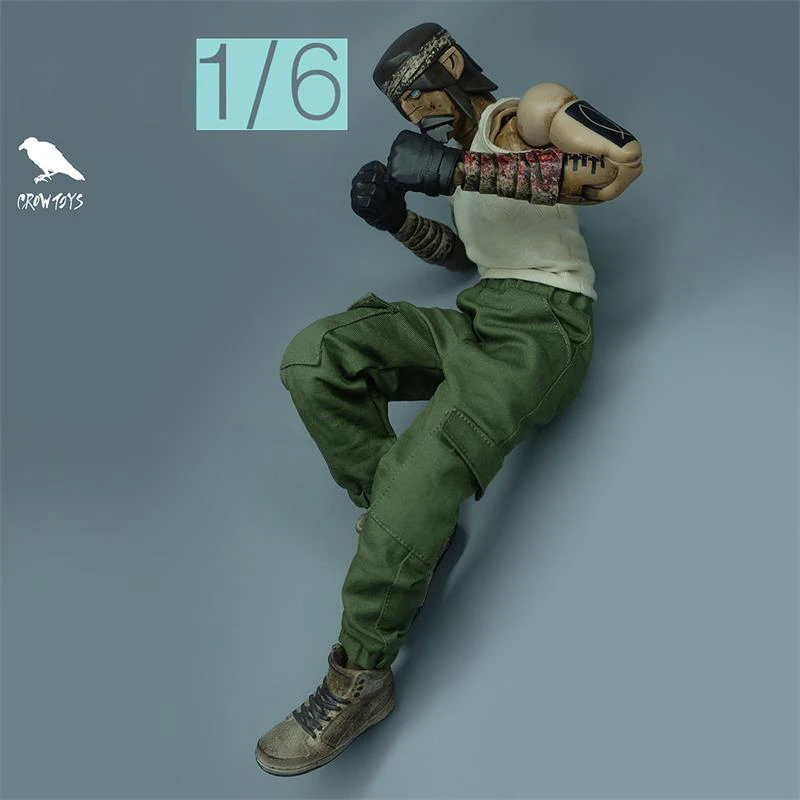 Najlepiej sprzedająca się skala 1/16 CROWTOYS Modne brązowe spodnie dla zwykłej 6-calowej lalki kolekcjonerskiej