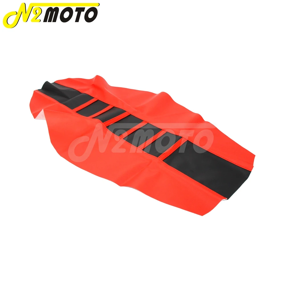 Universal Motocross Ribbed Gripper Soft Seat Cover Traction For Kawasaki KX KLX KFX KDX 65 80 85 125 250 250 450 450 150 F/R/S