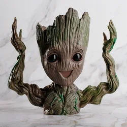 Hot Baby Groot Flowerpot Flower Pot Planter Figurines Tree Man Cute Model Toy Pen Pot Garden Planter Flower Pot Gift