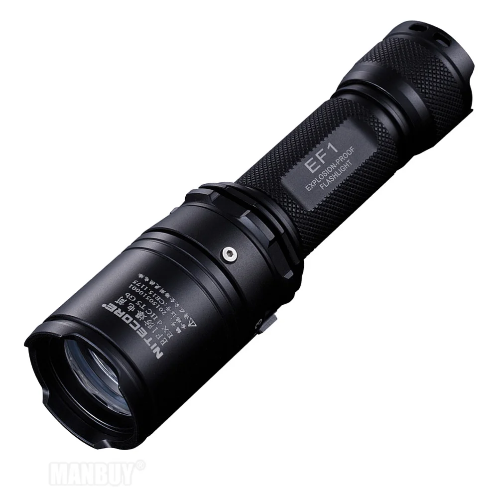 2024 NITECORE EF1 830 Lumen Explosion-proof LED Tactical Flashlight ProTorch Ex D II C T5 Gb Hazardous Industries Including Land