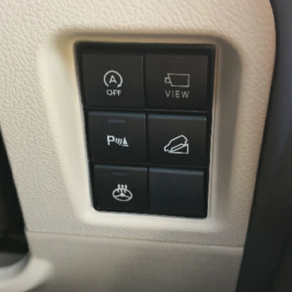 New Dash Push Button Switch Blue LED Light 12V 22 x 22mm for Toyota Camry Hiace Corolla RAV4 Land Cruiser Prado 150 Series Altis
