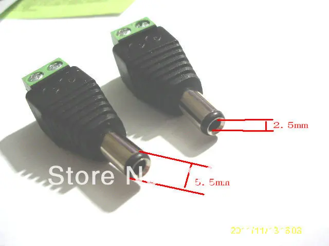 20pcs-55-x-25mm-cctv-dc-power-male-jack-plug-connector-new