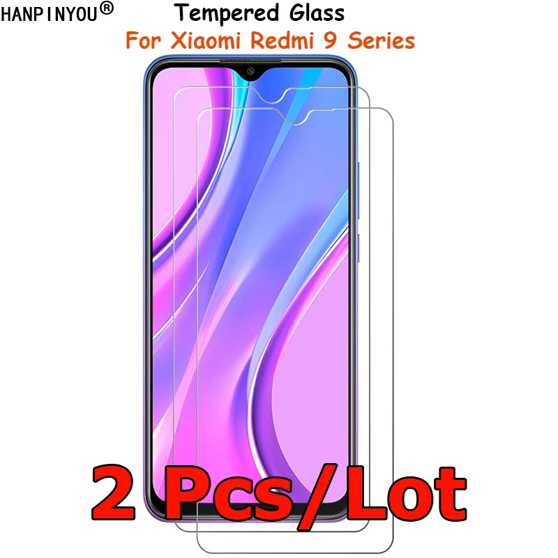 2 Pcs/Lot For Xiaomi Redmi 9 (India) 9C Redmi9 9i 9AT Prime Activ Sport Tempered Glass Screen Protector Explosion-proof Film