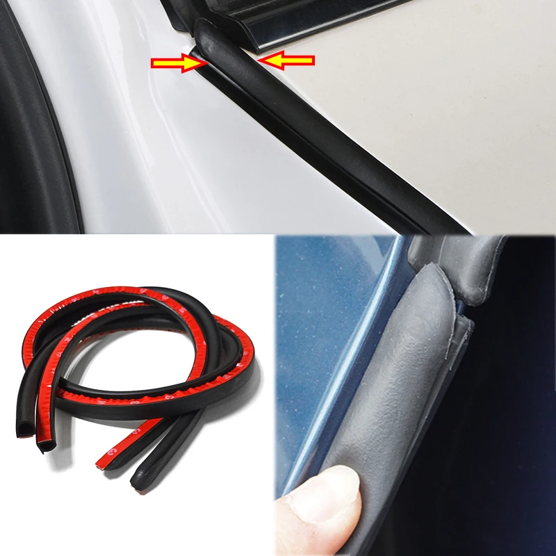 2PCS Car Door Rubber Seal Strip Filler Car Door Weatherstrip For B pillar Protection Sealant Strip Sealant For Auto Accessories